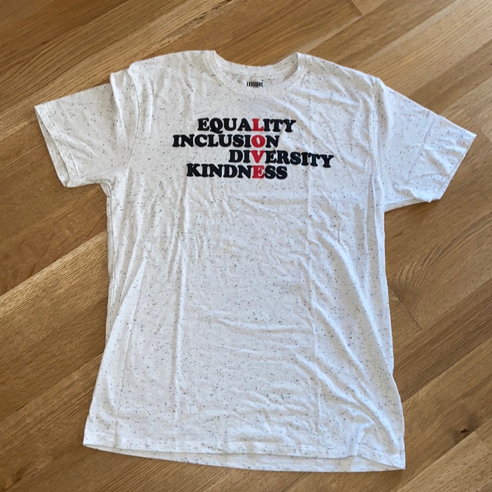 🌈 PRIDE Equality Inclusion Diversity Kindness Love Tee T Shirt Top T-Shirt